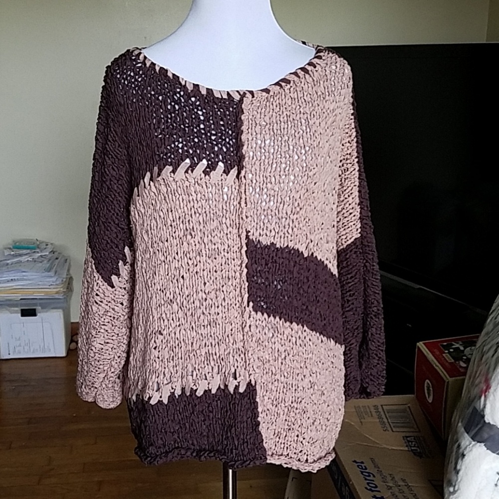Color block sweater